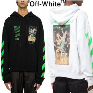 Off-White PASCAL パスカル ペインティング オフホワイト パーカー ブラック ホワイト 2色