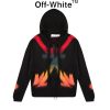 Off-White OW 20FW オフホワイト パーカー 長袖 グラデーションカラー矢印 男女通用 ブラック ブラック