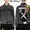 Off-White オフホワイト デニムブルゾン ストリート デニム メンズ ブルゾン ブラック