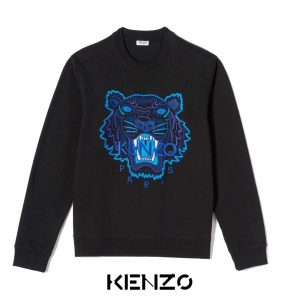 在庫一掃セール 67%OFF KENZO Tiger sweatshirt 秋冬 ケンゾー タイガーコットンスウェットシャツ タイガーの刺繍 長袖 メンズ