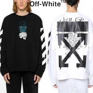 OFF-WHITE  Tシャツ 長袖 黑L