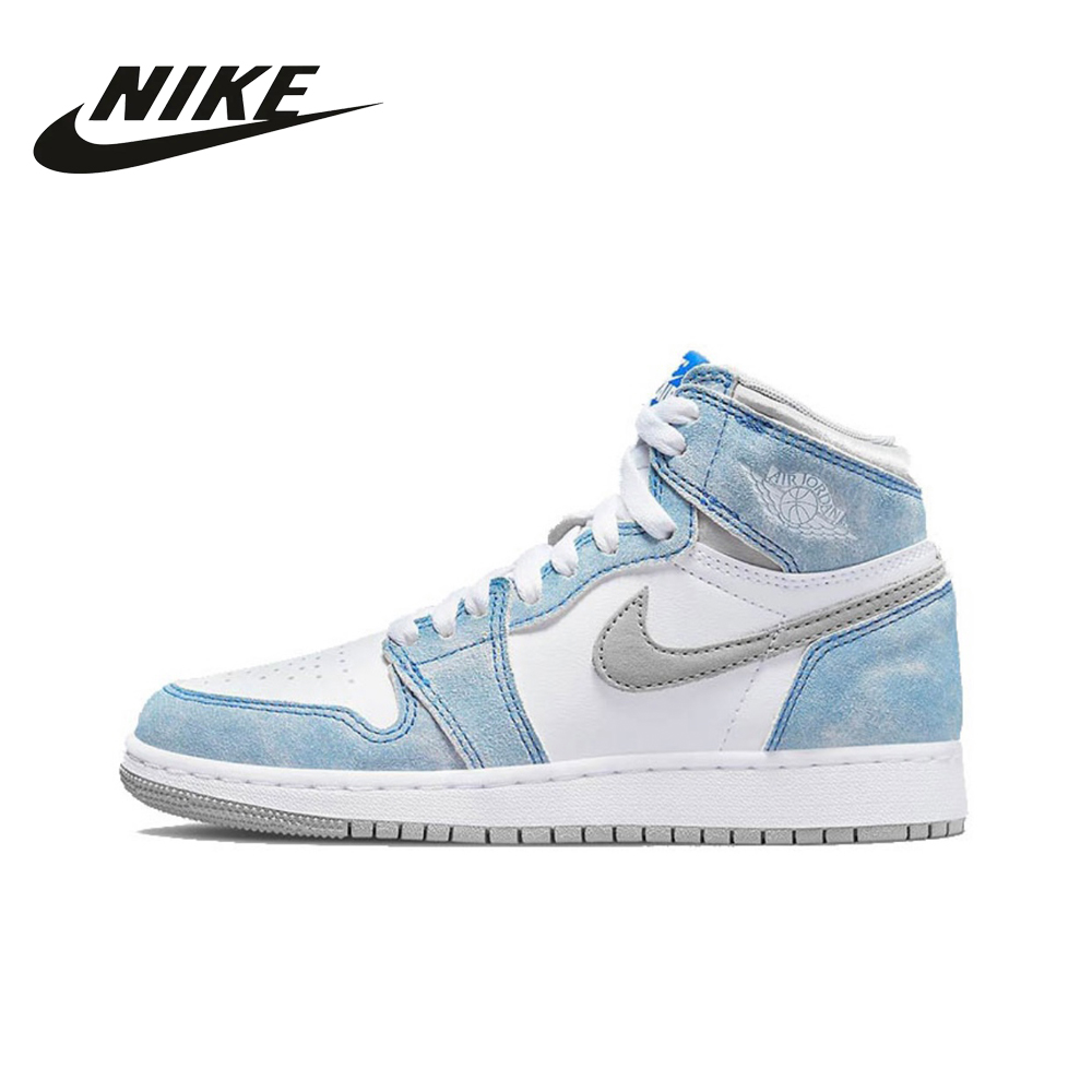 NIKE AIR JORDAN HIGH OG HYPER ROYAL ナイキ 靴 エアジョーダン1 スニーカー スポーツ 人気 配色 男女兼用  ブルー グレー 555088-402 – Simpl White