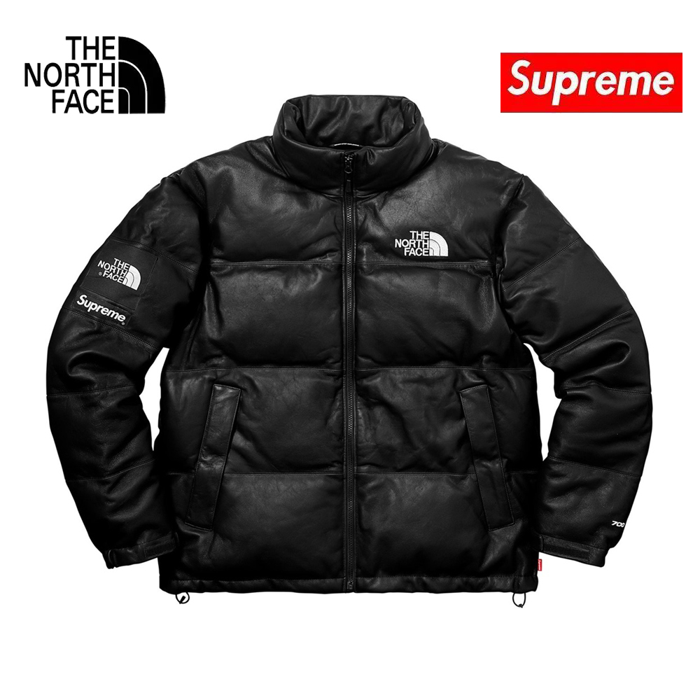 SUPREME×THE NORTH FACE 17FW LEATHER NUPTSE JACKET シュプリーム