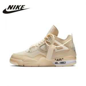 NIKE AIR JORDAN 4 X OFF-WHITE NIKE SAIL ナイキ 靴 エアジョーダン4 スニーカー スポーツ 人気 男女兼用 ベージュ CV9388-100