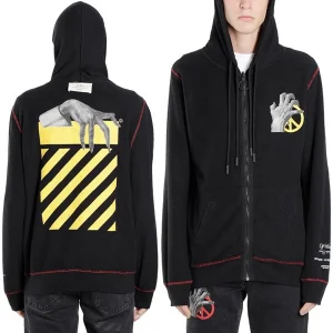 Offwhite × Undercover Rvrs zip hoodie M