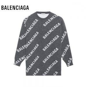 BALENCIAGA 20AW ALLOVER LOGO バレンシアガ ニットウェア クルー