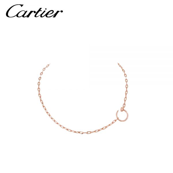 CARTIER JUSTE UN CLOU NECKLACE カルティエ ネックレス スタイリッシュ 個性的 レディース ピンクゴールド N7413500