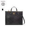 GUCCI-グッチ-〔GGマーモント〕-トートバッグ-ミディアム-レディース-ブラック-627332-0OLFT-1000-1 (1)