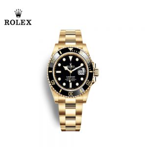 ROLEX ロレックス サブマリーナー デイト オイスター 41 mm イエローゴールド 腕時計 プロフェッショナル ウォッチ メンズ ブラック 126618LN