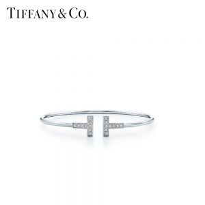 TIFFANY ティファニー ブレスレット ダイヤモンド ワイヤー 18K ホワイトゴールドレディース ホワイトゴールド GRP07783