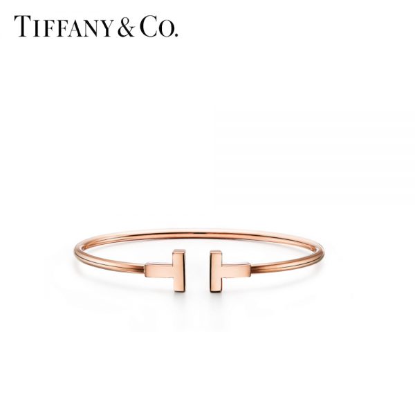 TIFFANY ティファニー ブレスレット ナロー ワイヤー 18K レディース ローズゴールド GRP08505