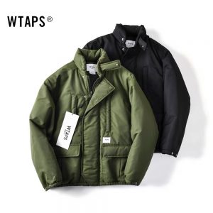 WTAPS-ダブルタップス-ジャケット-シンプル無地-防寒-メンズ-ブラック-アーミーグリーン-9