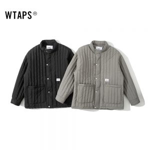 WTAPS-ダブルタップス-ジャケット-ボーダー-ゆったり-メンズ-グレー-ブラック-4