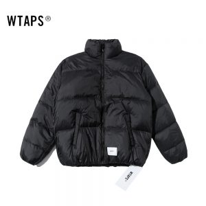 WTAPS-ダブルタップス-ダウンジャケット-シンプル無地-ゆったり-メンズ-ブラック-1