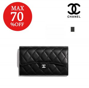 CHANEL シャネル 長財布 クラッチ ブラック AP0241 Y01480 C3906