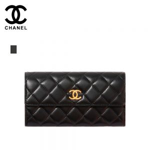 CHANEL シャネル フラップ 長財布 CCロゴ ウォレット AP2556 B07244 NG538