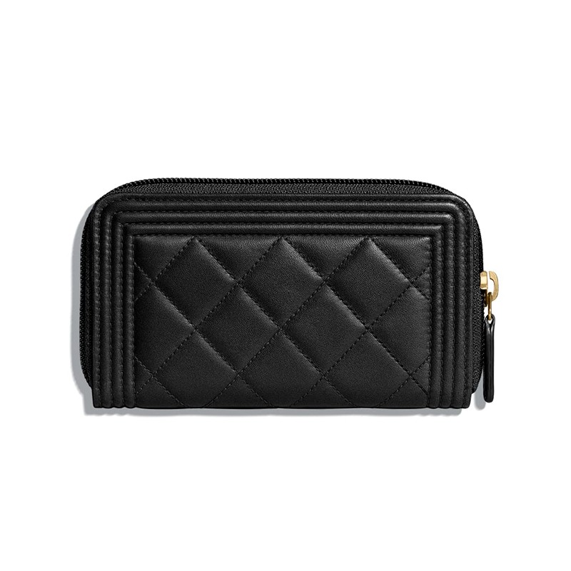 CHANEL シャネル ボーイシャネル 長財布 ジップ ウォレット A80566