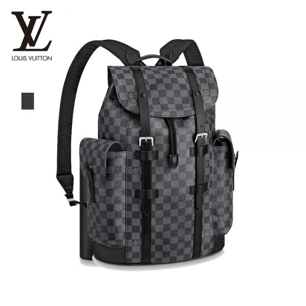 LOUIS VUITTON クリストファー PM ルイヴィトン バックパック 男女兼用 ダミエ・グラフィット N41379