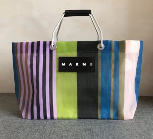 MARNI マルニ フラワーカフェストライプバッグレデイース 9色