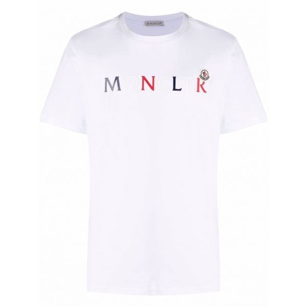新品　MONCLER モンクレール シルバーロゴ Tシャツ 今季新作 ホワイト