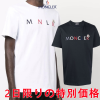 MONCLER モンクレール メンズロゴプリントTシャツ 半袖 春夏22 ネイビーホワイト