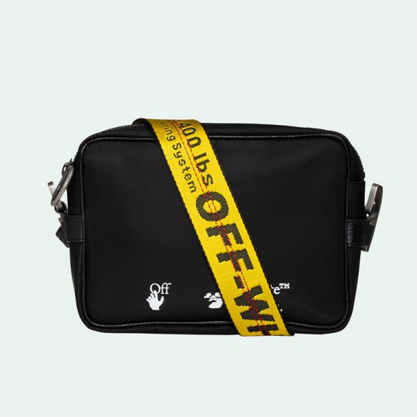 【1枚だけ在庫】Off-White CO VIRGIL 19ss メンズ ヒップバッグ ショルダー オフホワイト ブラック