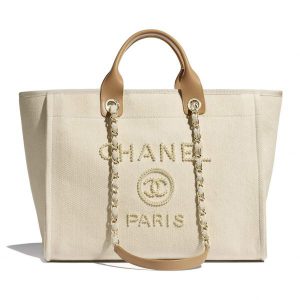 CHANEL 20SS ドーヴィル 真珠 トート シャネル ショッピングバッグ レディース A66941B02914N6202