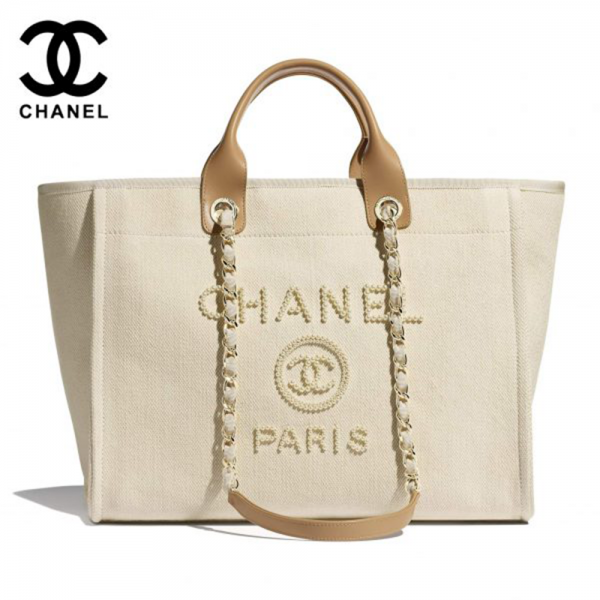 CHANEL 20SS ドーヴィル 真珠 トート シャネル ショッピングバッグ レディース A66941B02914N6202