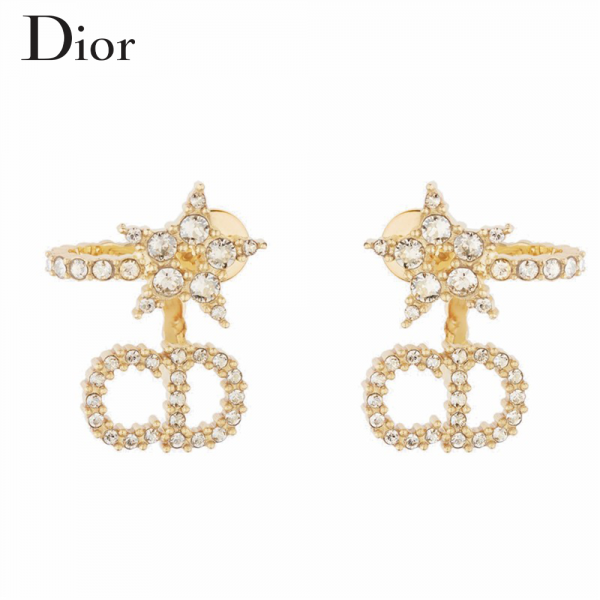 DIOR ディオール CLAIR D LUNE ピアス メタル & クリスタル E1099CDLCY_D301