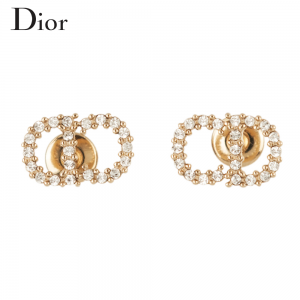 DIOR ディオール CLAIR D LUNE ピアス メタル & クリスタル E1715CDLCY_D301