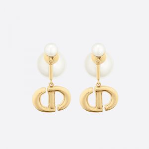 DIOR ディオール DIOR TRIBALES ピアス メタル＆レジンパール E1463TRIRS_D301
