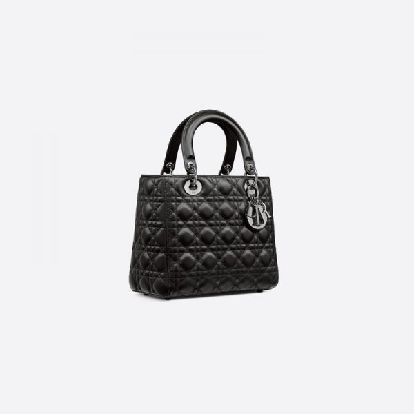 DIOR 大人気 LADY DIOR MEDIUM ミディアムバッグ 外せるストラップ付きハンドバッグ M0565BNGE_M900