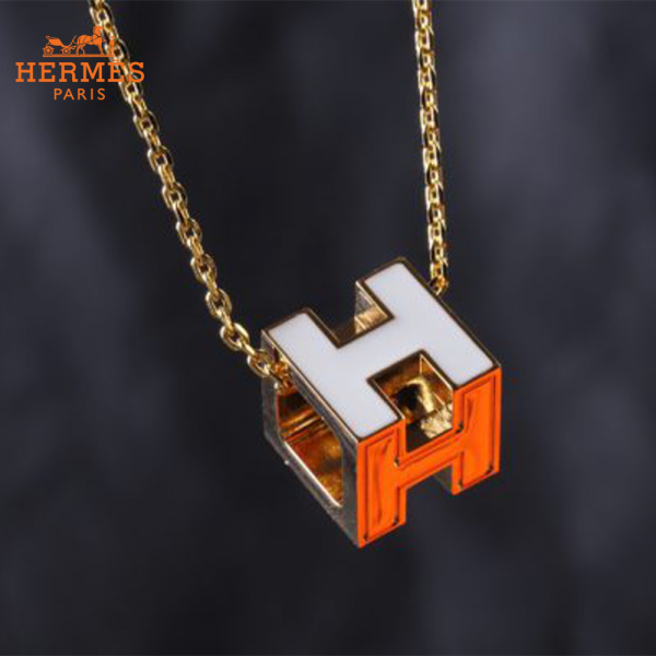 HERMES エルメス エナメルネクレッス 《H》100968401559877832 3色