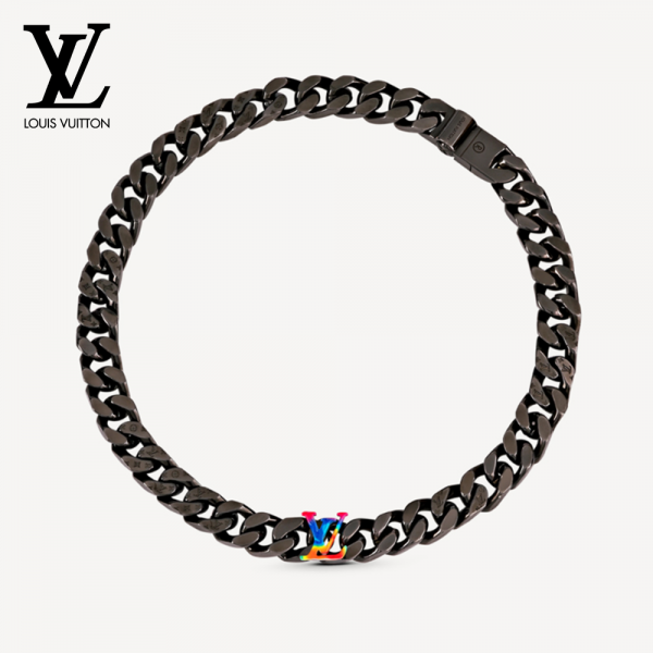 LOUIS VUITTON コリエチェーンリンクス 2054 レインボー ネックレス M68908