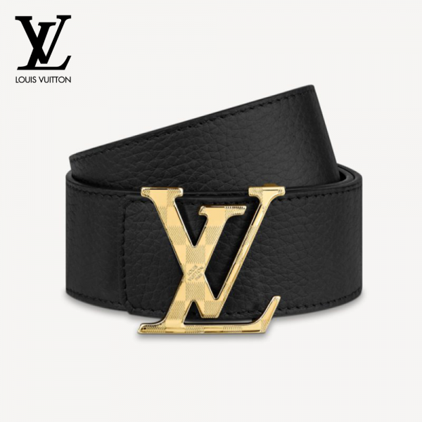 LOUIS VUITTON サンチュールLVダミエ 40MM リバーシブル グリ メンズ M0333U