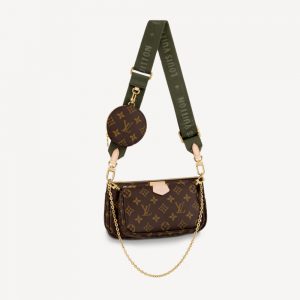 LOUIS VUITTON ルイヴィトン MULTI POCHETTE ACCESSORIESミュルティ・ポシェット・アクセソワール カーキ 人気バッグ M44813