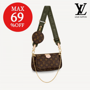 LOUIS VUITTON ルイヴィトン MULTI POCHETTE ACCESSORIESミュルティ・ポシェット・アクセソワール カーキ 人気バッグ M44813