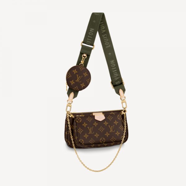 LOUIS VUITTON ルイヴィトン MULTI POCHETTE ACCESSORIESミュルティ・ポシェット・アクセソワール カーキ 人気バッグ M44813