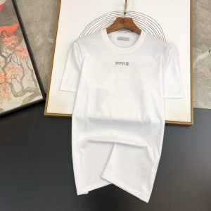 MONCLER モンクレール コットン Tシャツ クルーネック 半袖 胸 ロゴ ホワイト