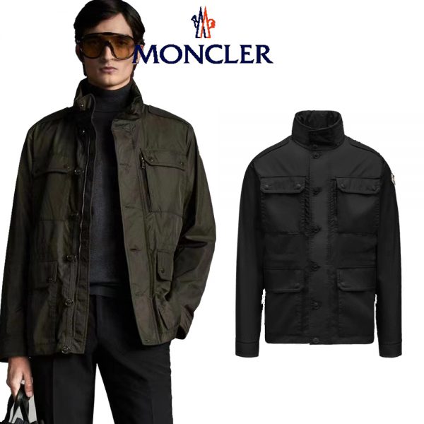 MONCLER モンクレール フード付ジャケット ブラック グリーン