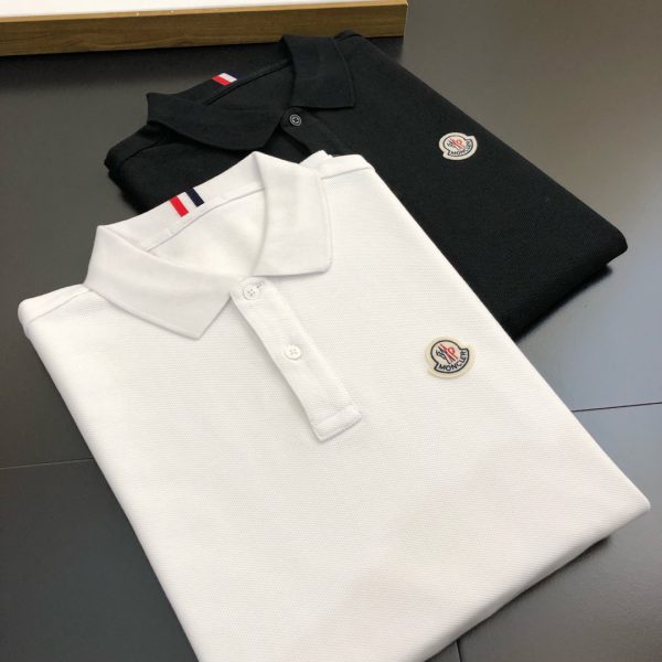 MONCLER モンクレール 半袖 ポロシャツ BLACK WHITE 2色