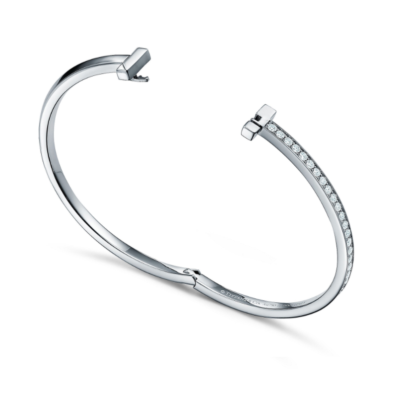 TIFFANY＆CO ティファニー メトロヒンジバングル ホワイト
