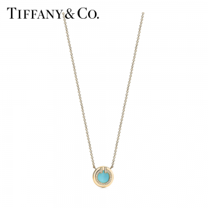 Tiffany ティファニー T ダイヤモンド＆ターコイズ サークル ペンダント 67520602