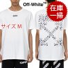 【1枚だけ在庫】Off-White AIRPORT TAPE S/S OVER Tシャツ コットンオフホワイト white