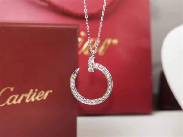 CARTIER カルティエ ジュスト アン クル ネックレス ホワイトゴールド B3046900