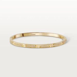 CARTIER カルティエ LOVE ブレスレット SM パヴェセッティング イエローゴールド N6710617