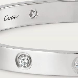 CARTIER カルティエ LOVE ブレスレット ダイヤモンド10個 ホワイトゴールド B6040717