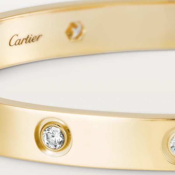 CARTIER カルティエ LOVE ブレスレット ダイヤモンド10個 イエローゴールド B6040517