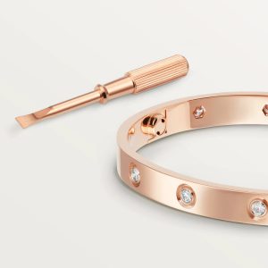 CARTIER カルティエ LOVE ブレスレット ダイヤモンド10個 ピンクゴールド B6040617