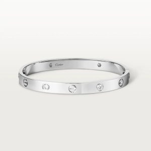 CARTIER カルティエ LOVE ブレスレット ダイヤモンド4個 ホワイトゴールド B6035817